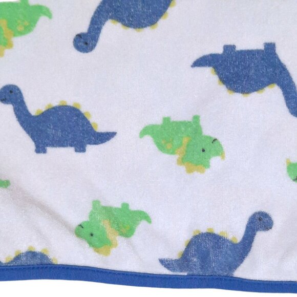 Carter's Just One You Dinosaur Baby Terry Lovey Swaddle Blanket 26" X 27" - Picture 4 of 5